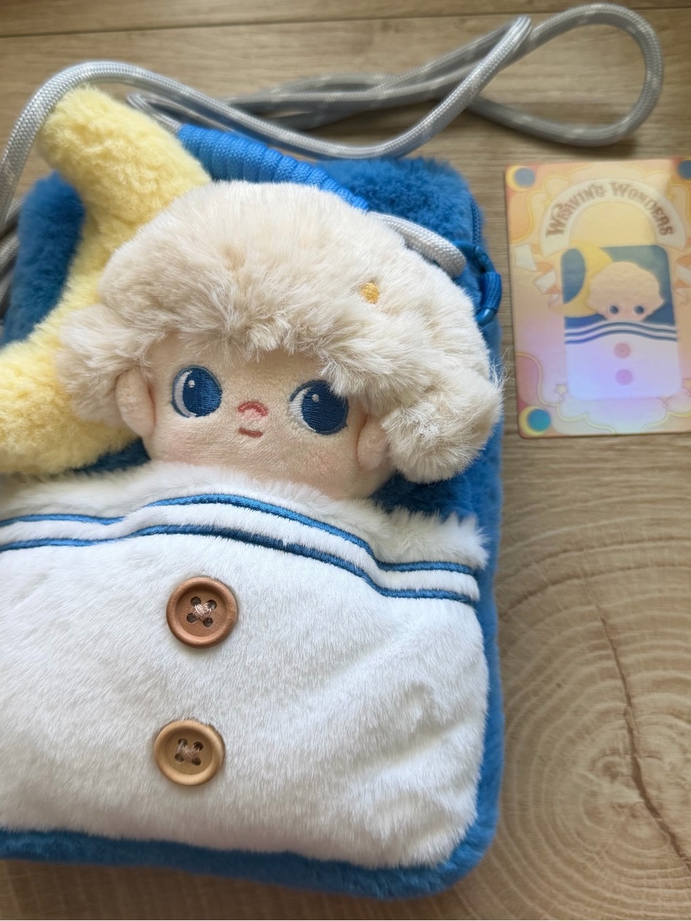 Pop Mart Dimoo Weaving Wonders Moonlight Explorer Quilt Phone Bag Blind Box